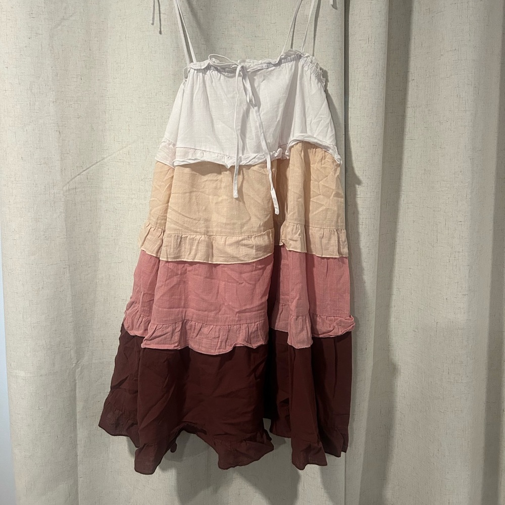 Colorblock Strappy Dress - Picture 2 of 2